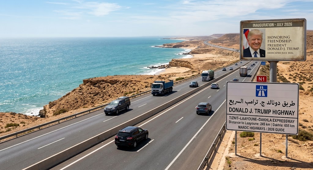 Donald J. Trump Highway in Morocco